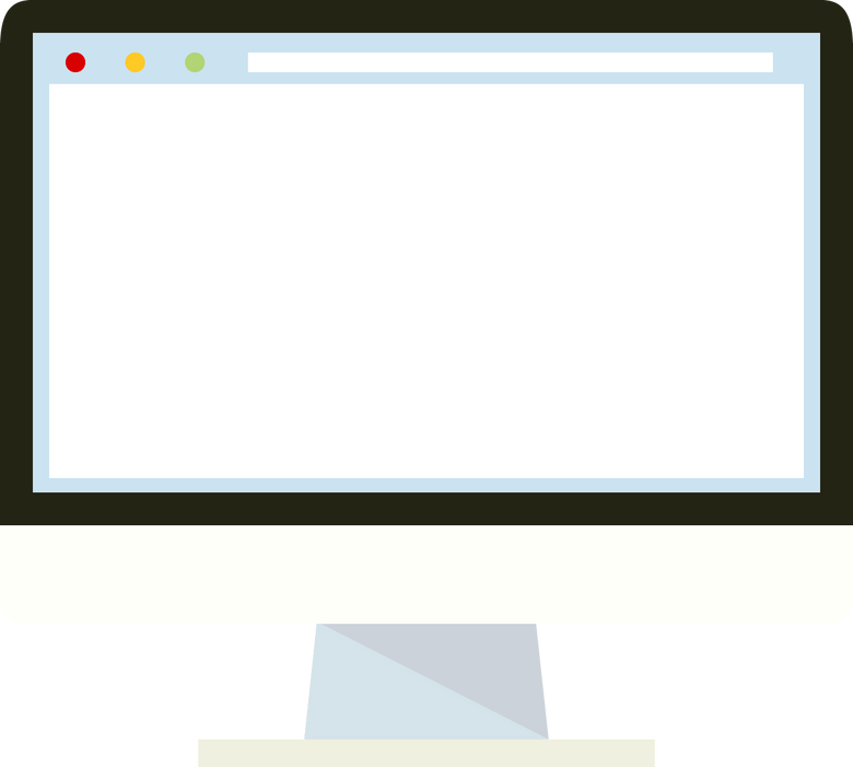 Computer Screen Illustration